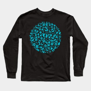 Christmas Ornaments Pattern Long Sleeve T-Shirt